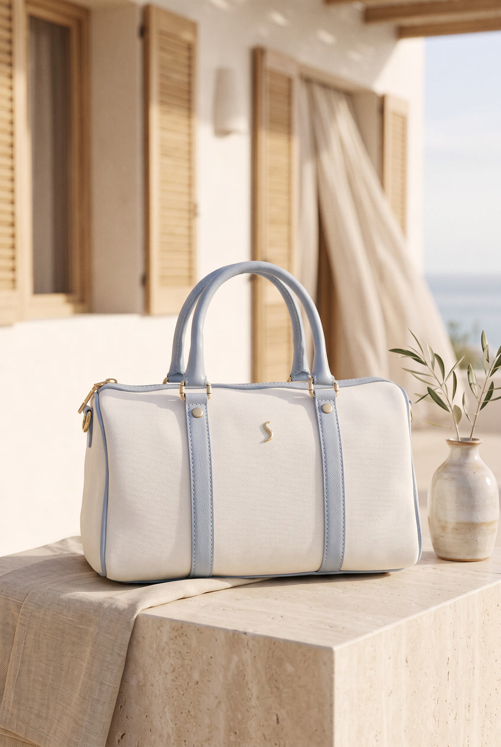 ASTRA CANVAS - CLOUD - SANTINI SANTINI Çanta Bebe mavi