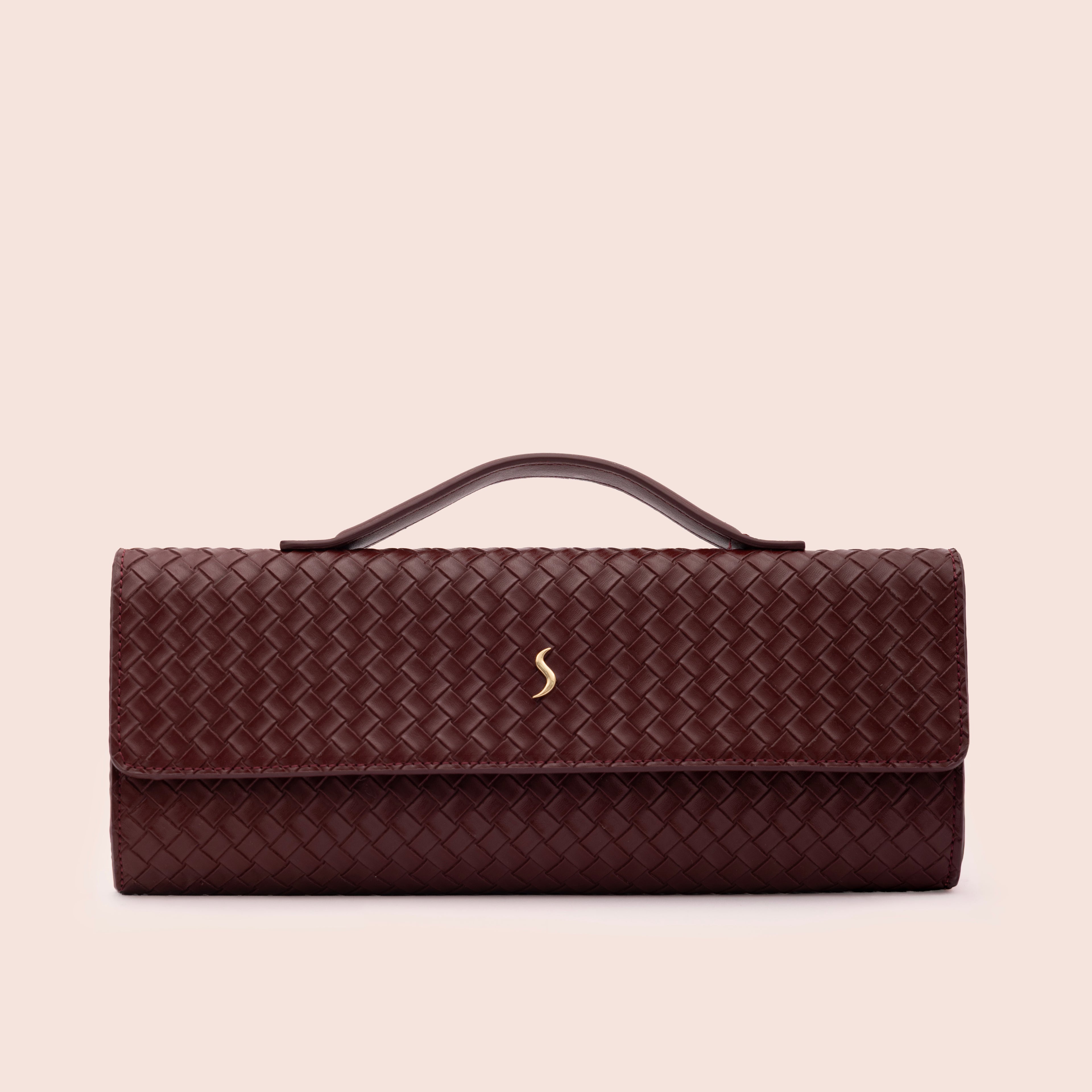 AURELIA CLUTCH - BURGUNDY