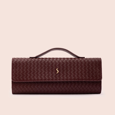AURELIA CLUTCH - BURGUNDY