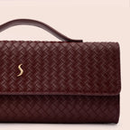 AURELIA CLUTCH - BURGUNDY