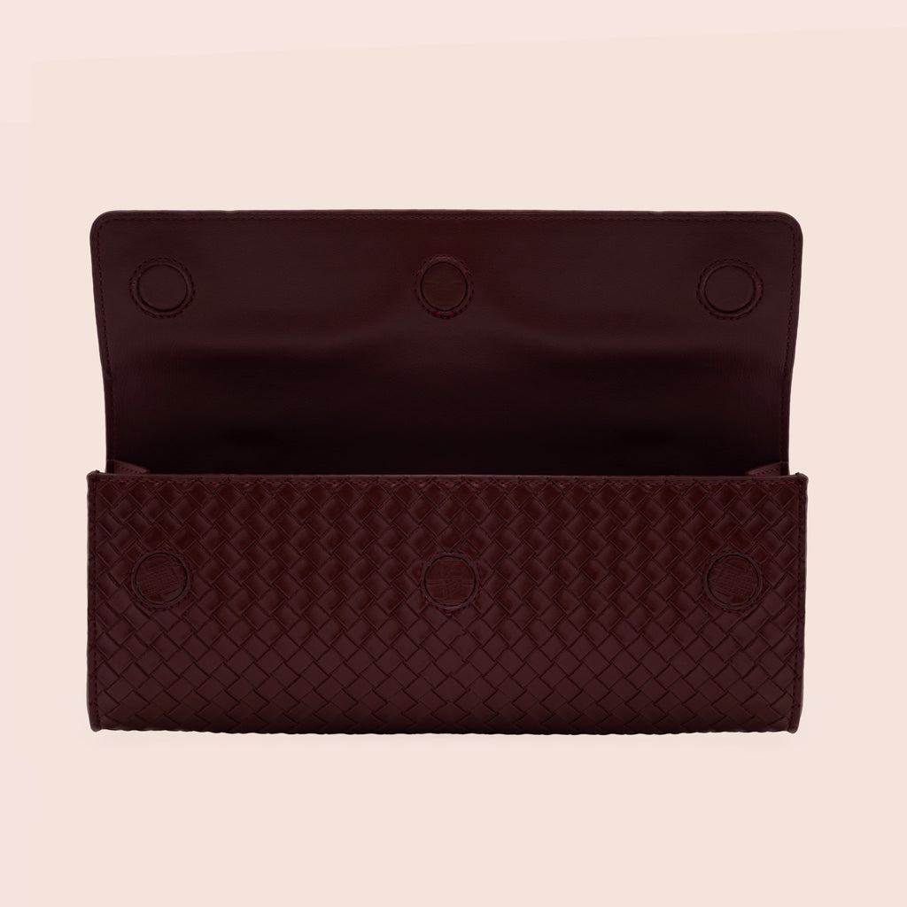 AURELIA CLUTCH - BURGUNDY