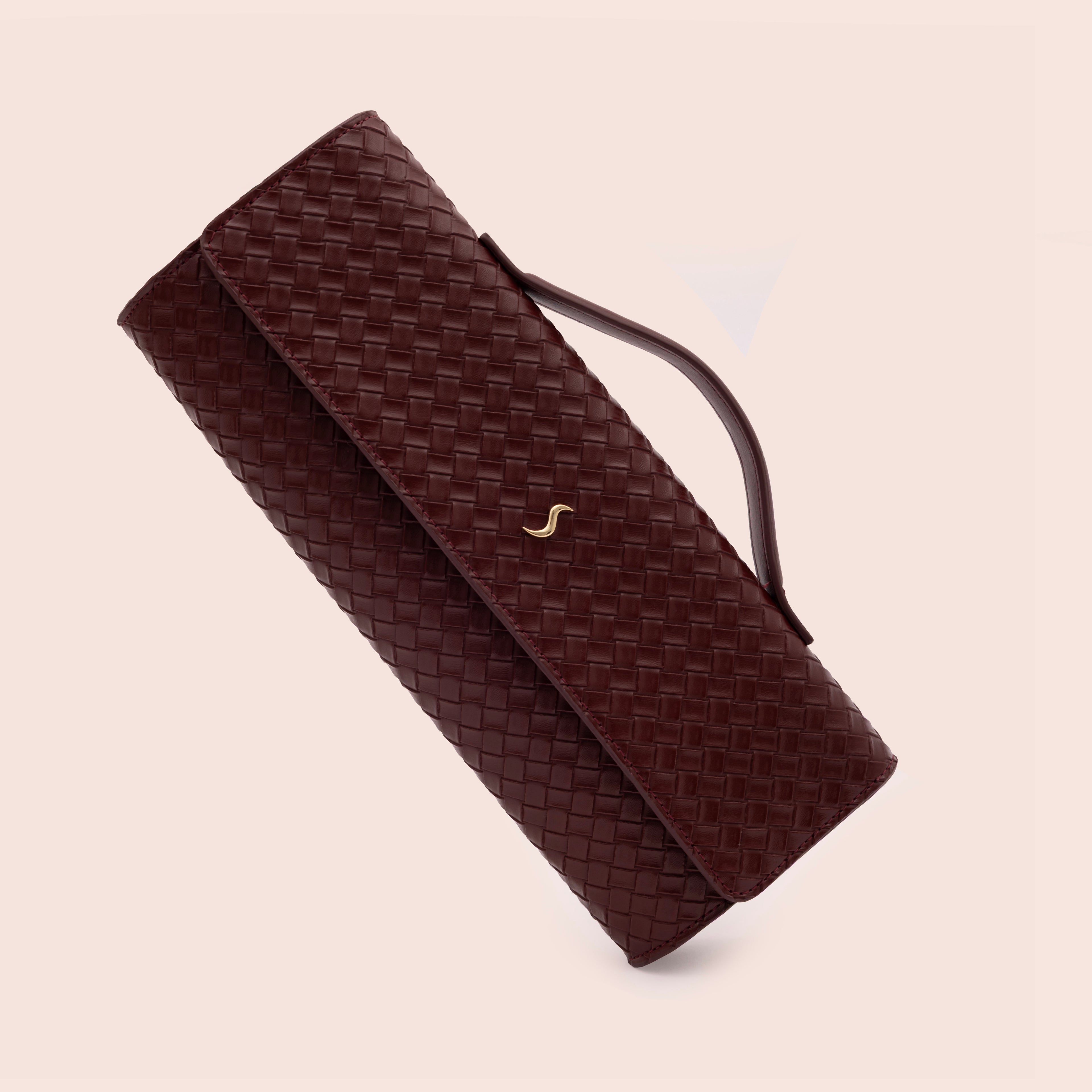 AURELIA CLUTCH - BURGUNDY
