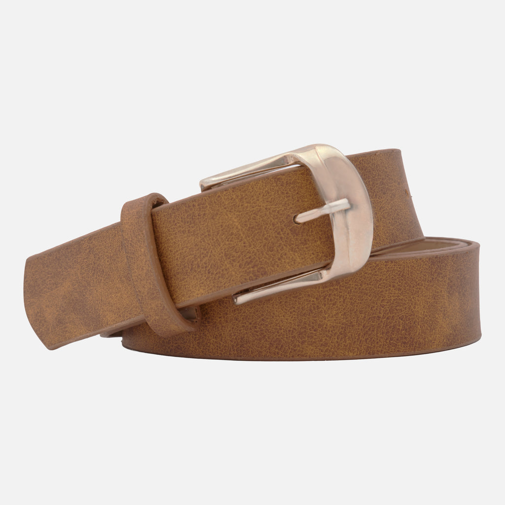 Kadın Vintage Görünümlü Deri Kemer – Metal Tokalı