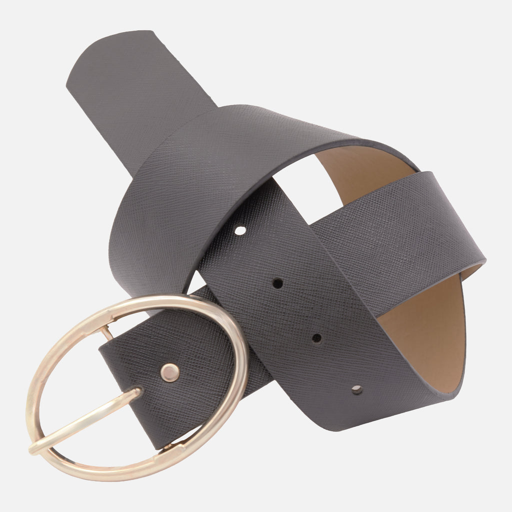 Women's Oval Buckle Wide Belt