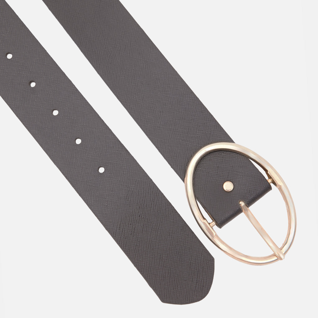 Women's Oval Buckle Wide Belt