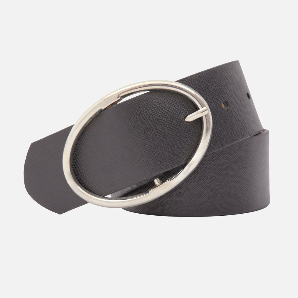 Women's Oval Buckle Wide Belt