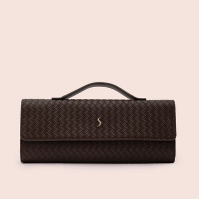 AURELIA CLUTCH - ESPRESSO