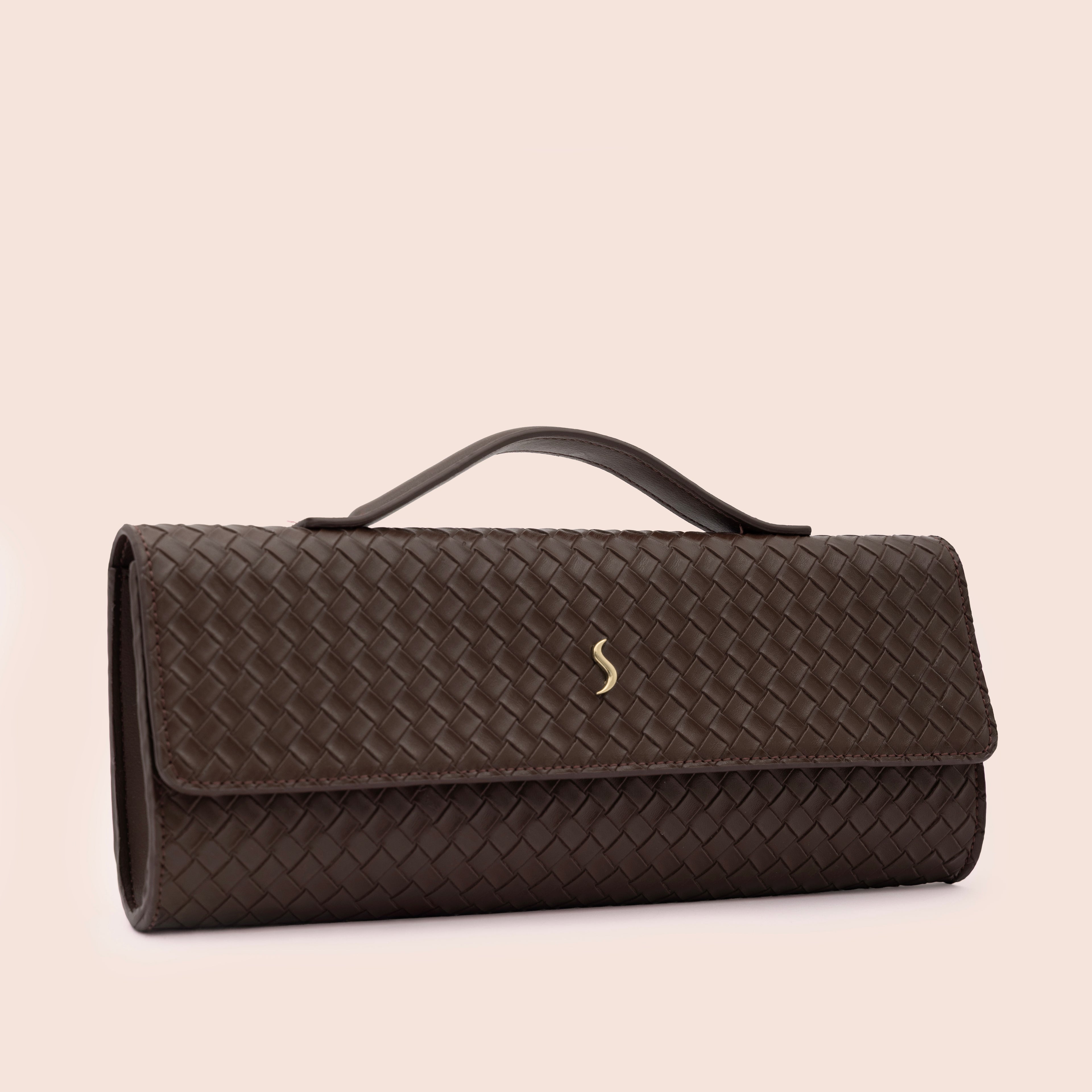 AURELIA CLUTCH - ESPRESSO