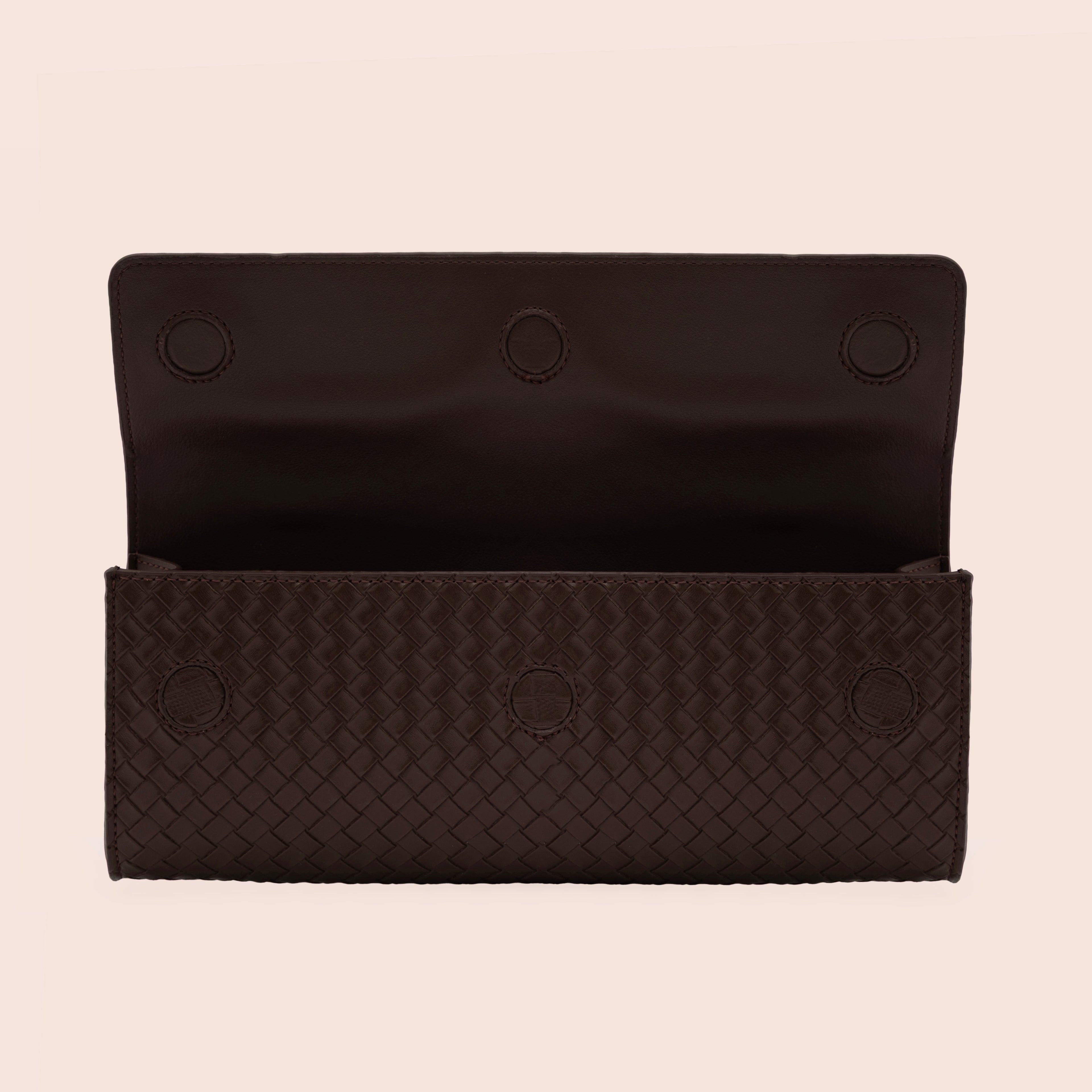 AURELIA CLUTCH - ESPRESSO