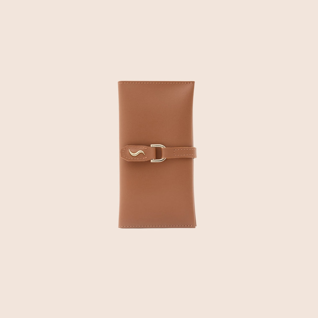 VALORA SLIM WALLET - COGNAC BROWN