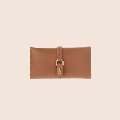 VALORA SLIM WALLET - COGNAC BROWN