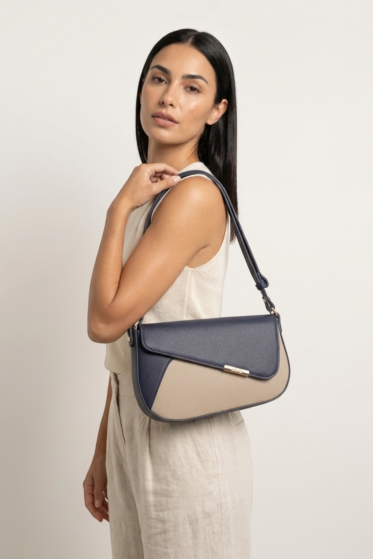 ALORA - SAND / NAVY
