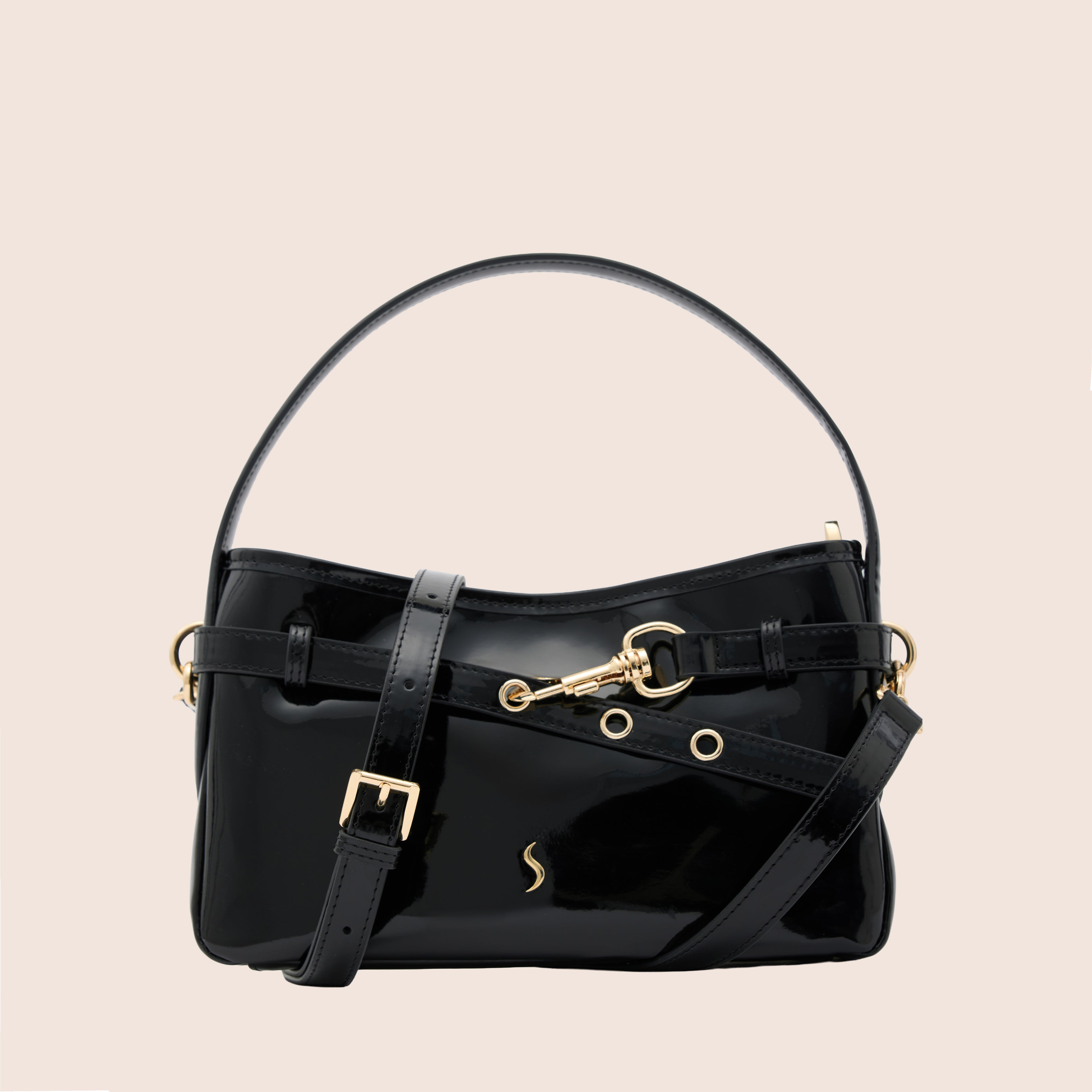 SERENA - ONYX PATENT - SANTINI SANTINI Çanta Siyah
