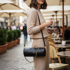 SOLERA QUILTED BARREL - BLACK - SANTINI SANTINI Çanta Siyah