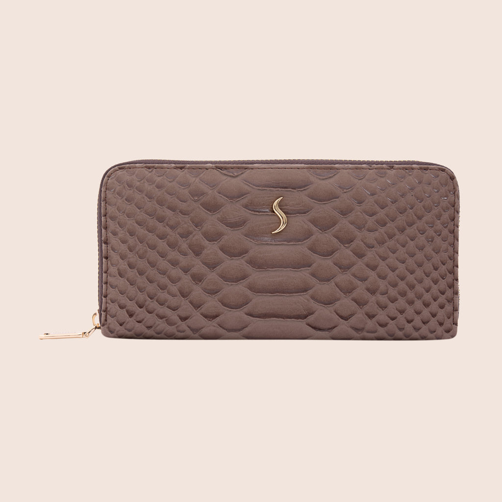 AURORA WALLET – ANACONDA / TAUPE