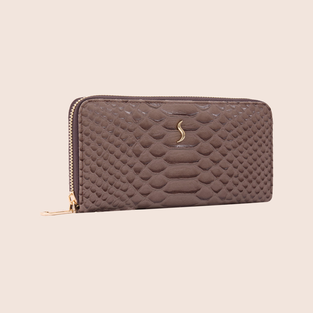 AURORA WALLET – ANACONDA / TAUPE