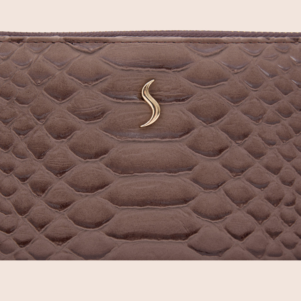 AURORA WALLET – ANACONDA / TAUPE