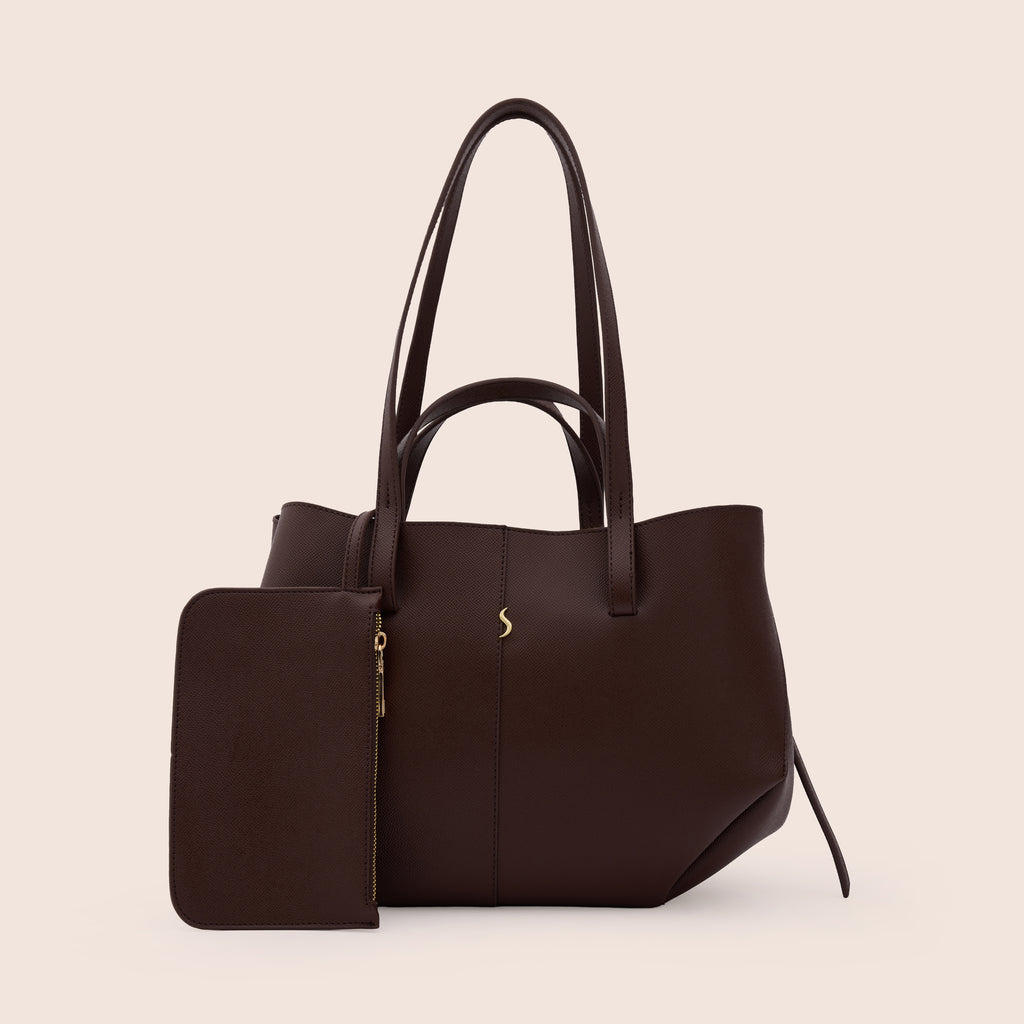 ELENOR LARGE - MOCHA BROWN