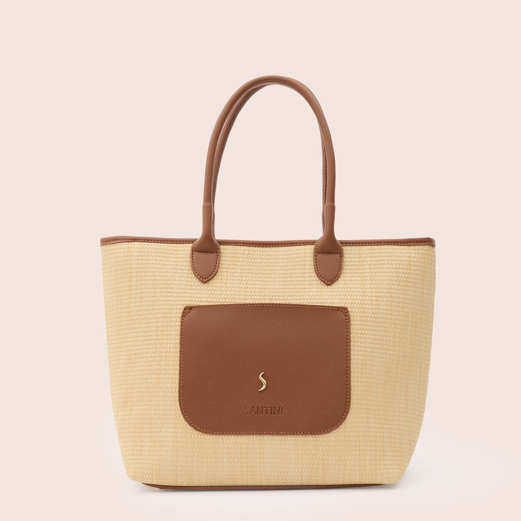 AVELINE TOTE - COGNAC