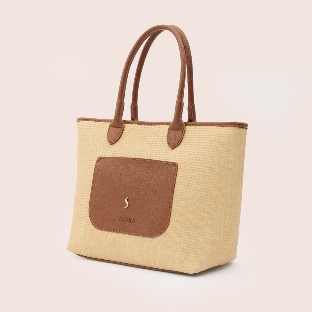 AVELINE TOTE - COGNAC