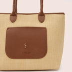 AVELINE TOTE - COGNAC