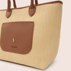 AVELINE TOTE - COGNAC