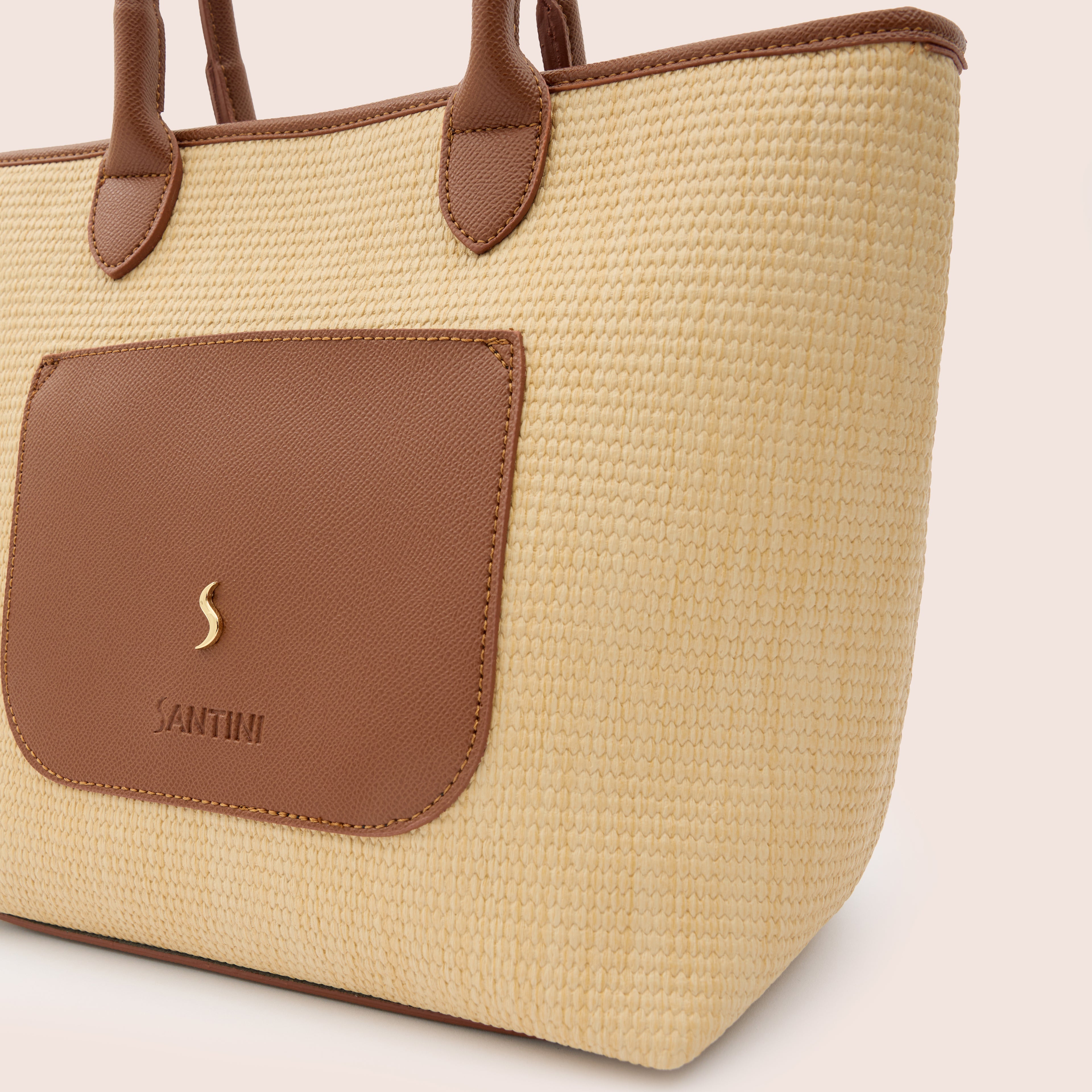 AVELINE TOTE - COGNAC