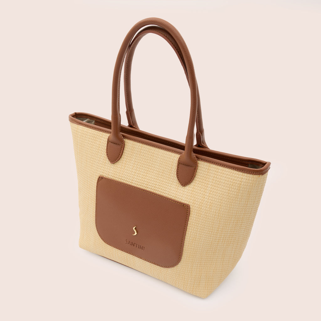 AVELINE TOTE - COGNAC