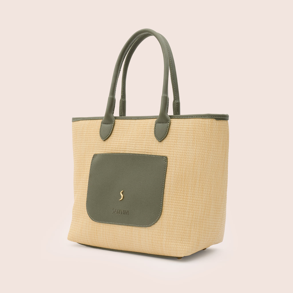 AVELINE TOTE - DEEP OLIVE