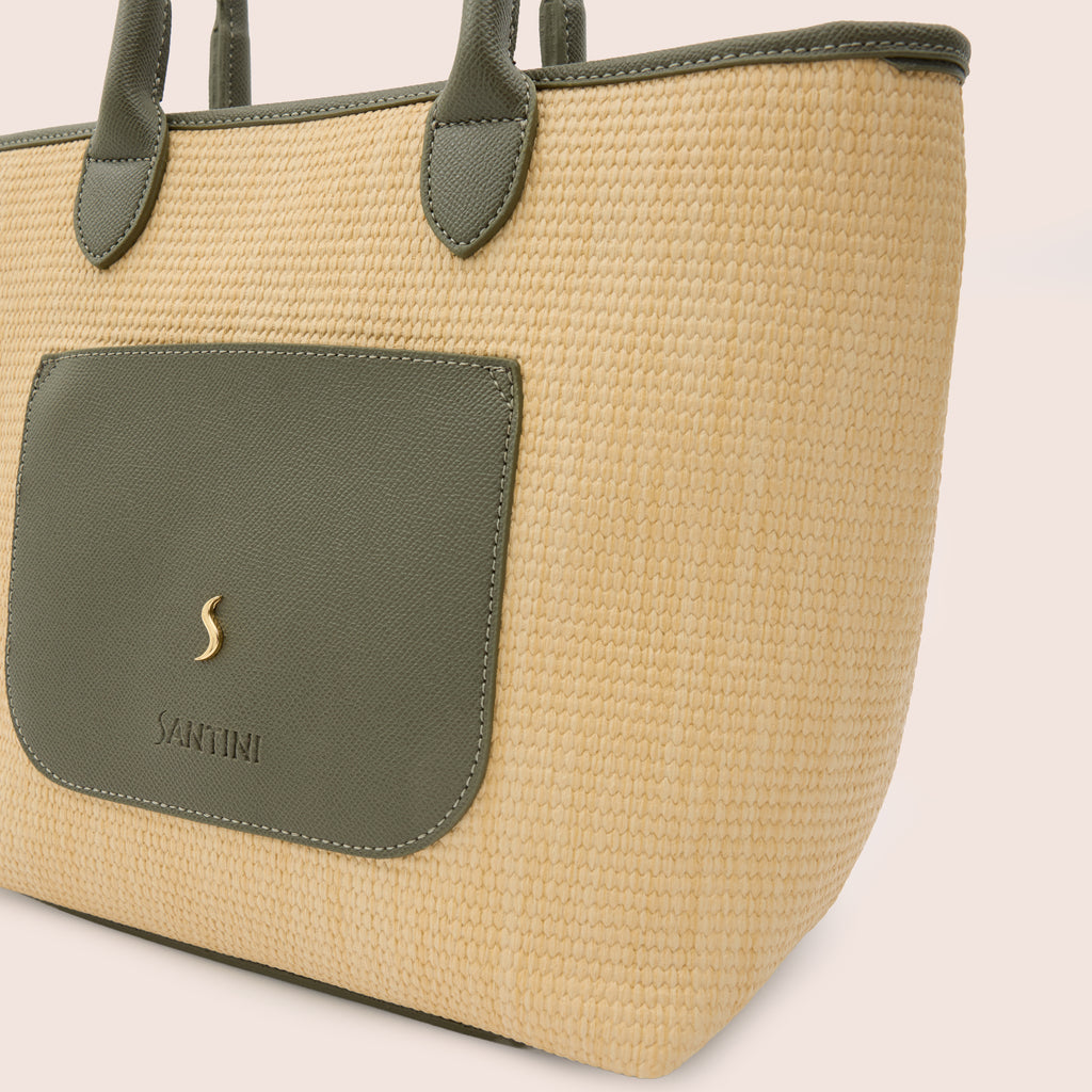 AVELINE TOTE - DEEP OLIVE