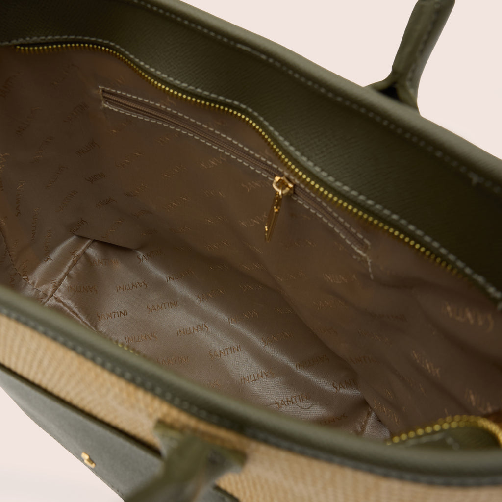 AVELINE TOTE - DEEP OLIVE