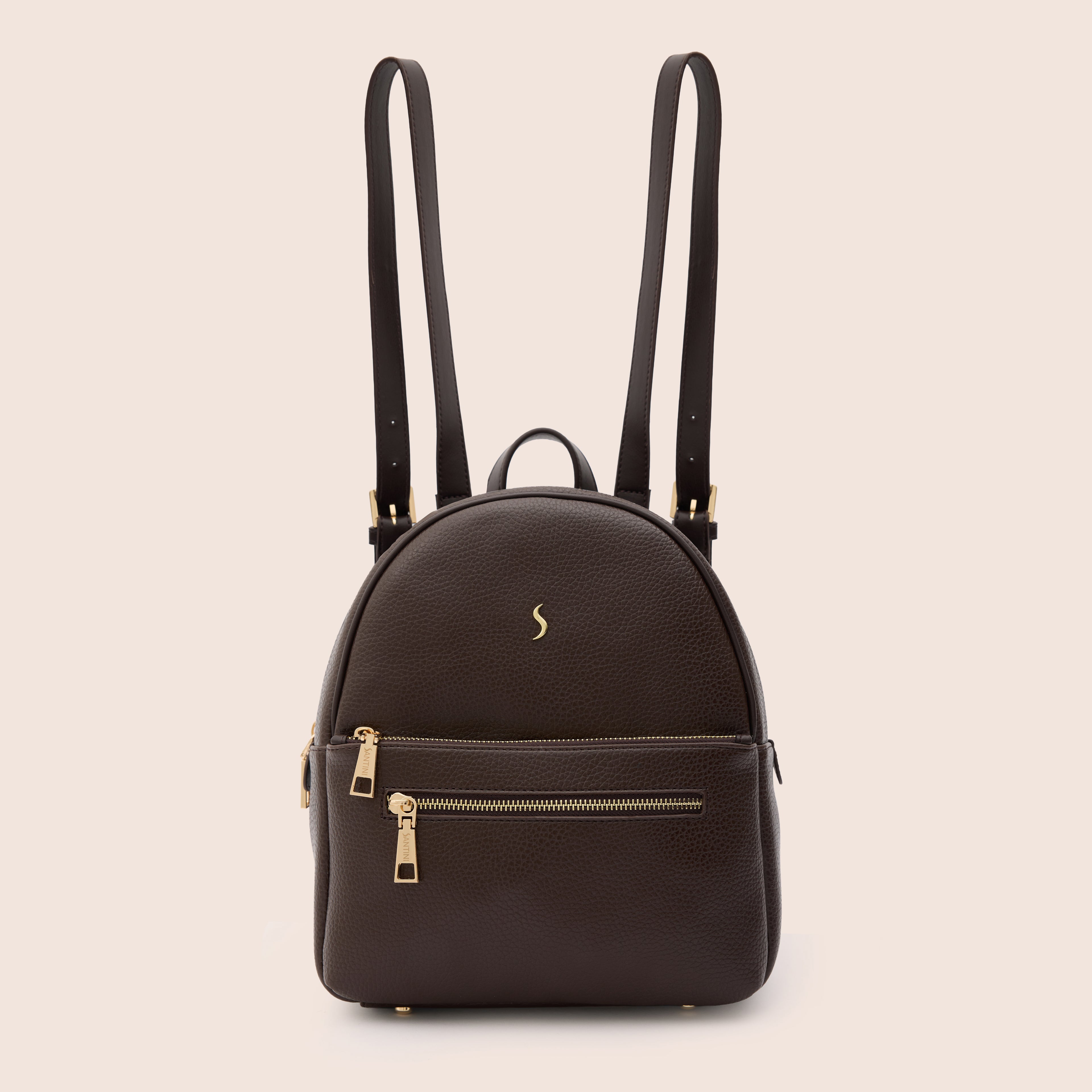 VELA BACKPACK - MOCHA BROWN - SANTINI SANTINI Çanta Kahverengi
