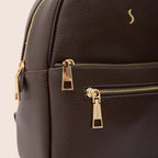 VELA BACKPACK - MOCHA BROWN - SANTINI SANTINI Çanta Kahverengi