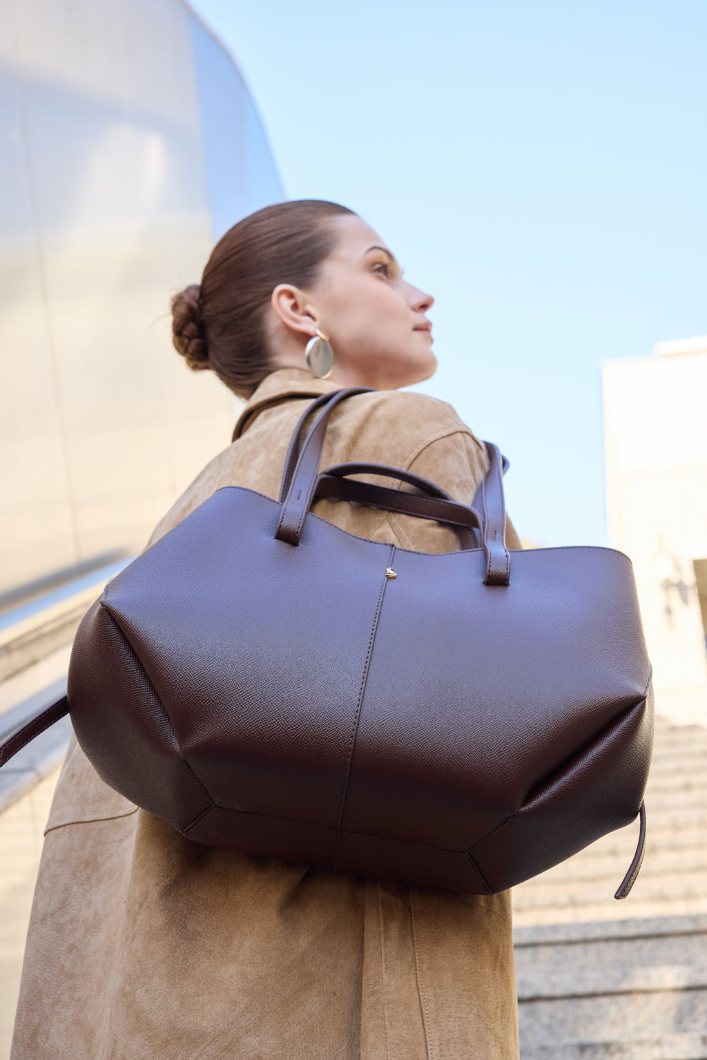 ELENOR LARGE - MOCHA BROWN