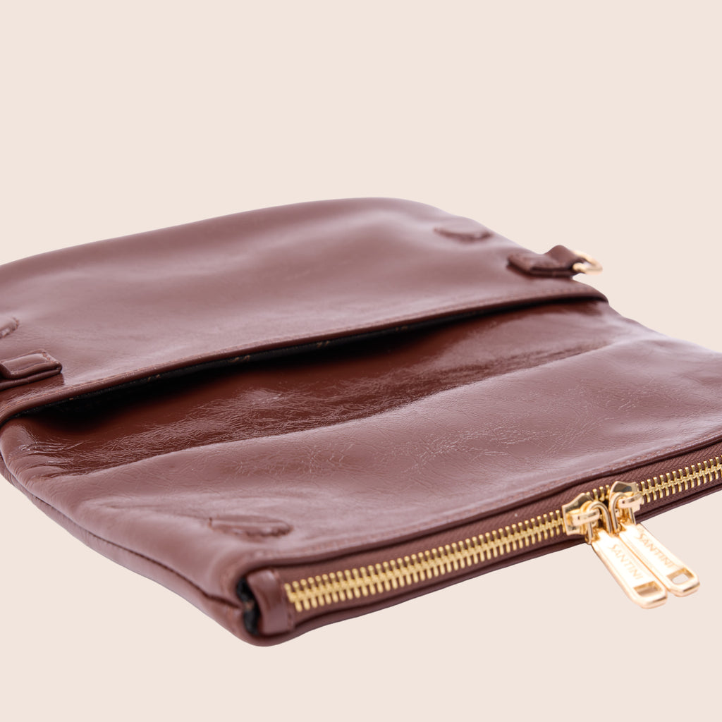 LIOR FOLD - MOCHA BROWN - SANTINI SANTINI Çanta Kahverengi