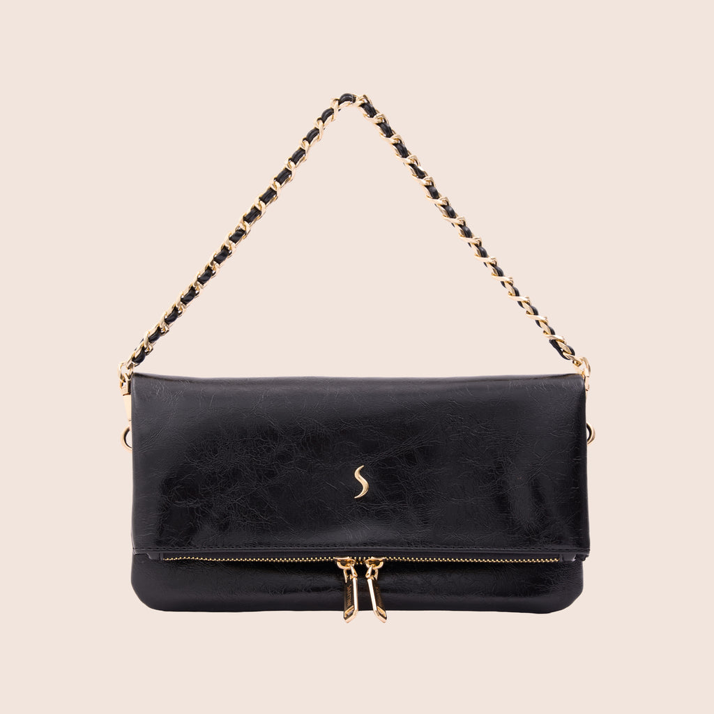 LIOR FOLD - ONYX BLACK - SANTINI SANTINI Çanta Siyah