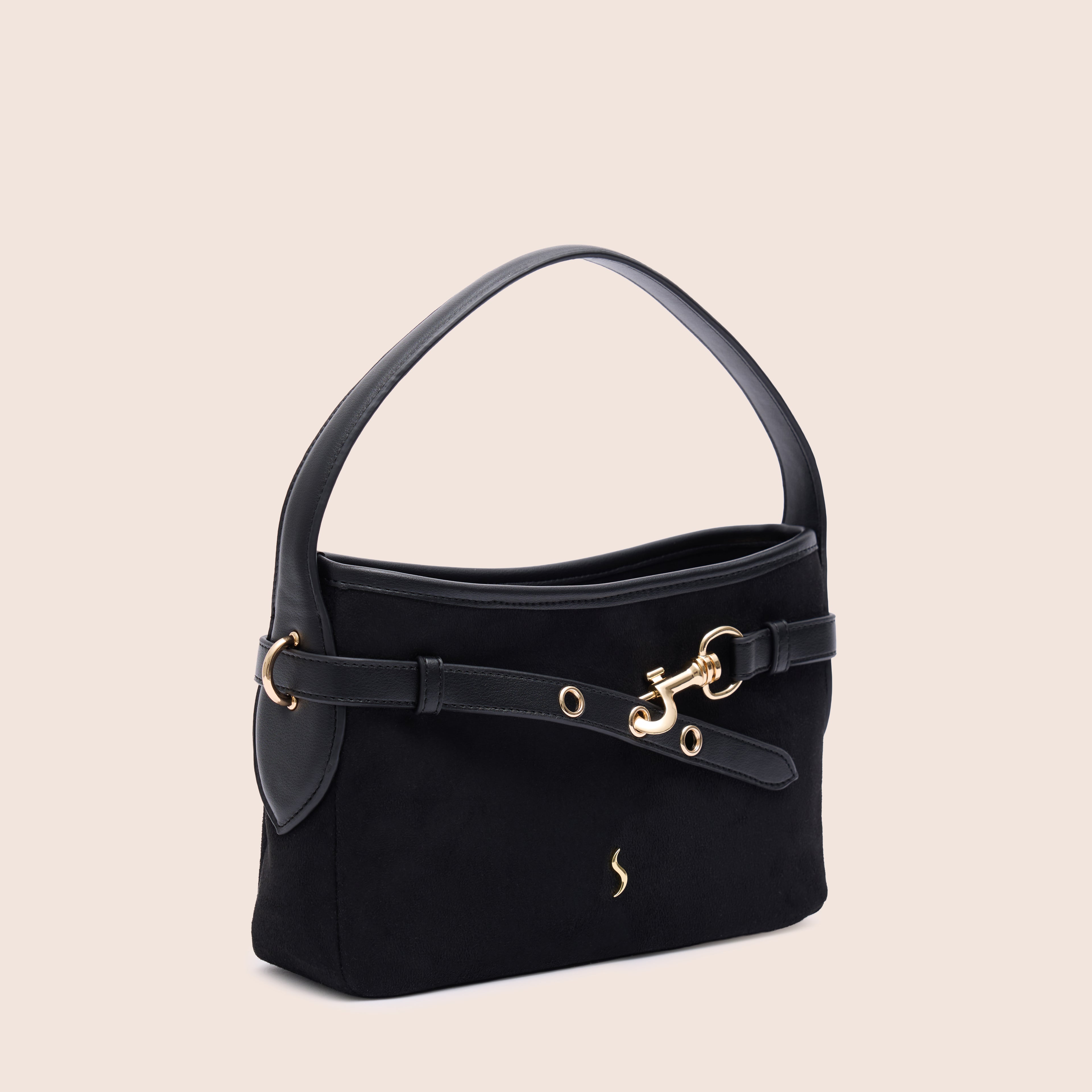 SERENA SUEDE - MIDNIGHT BLACK - SANTINI SANTINI Çanta Siyah