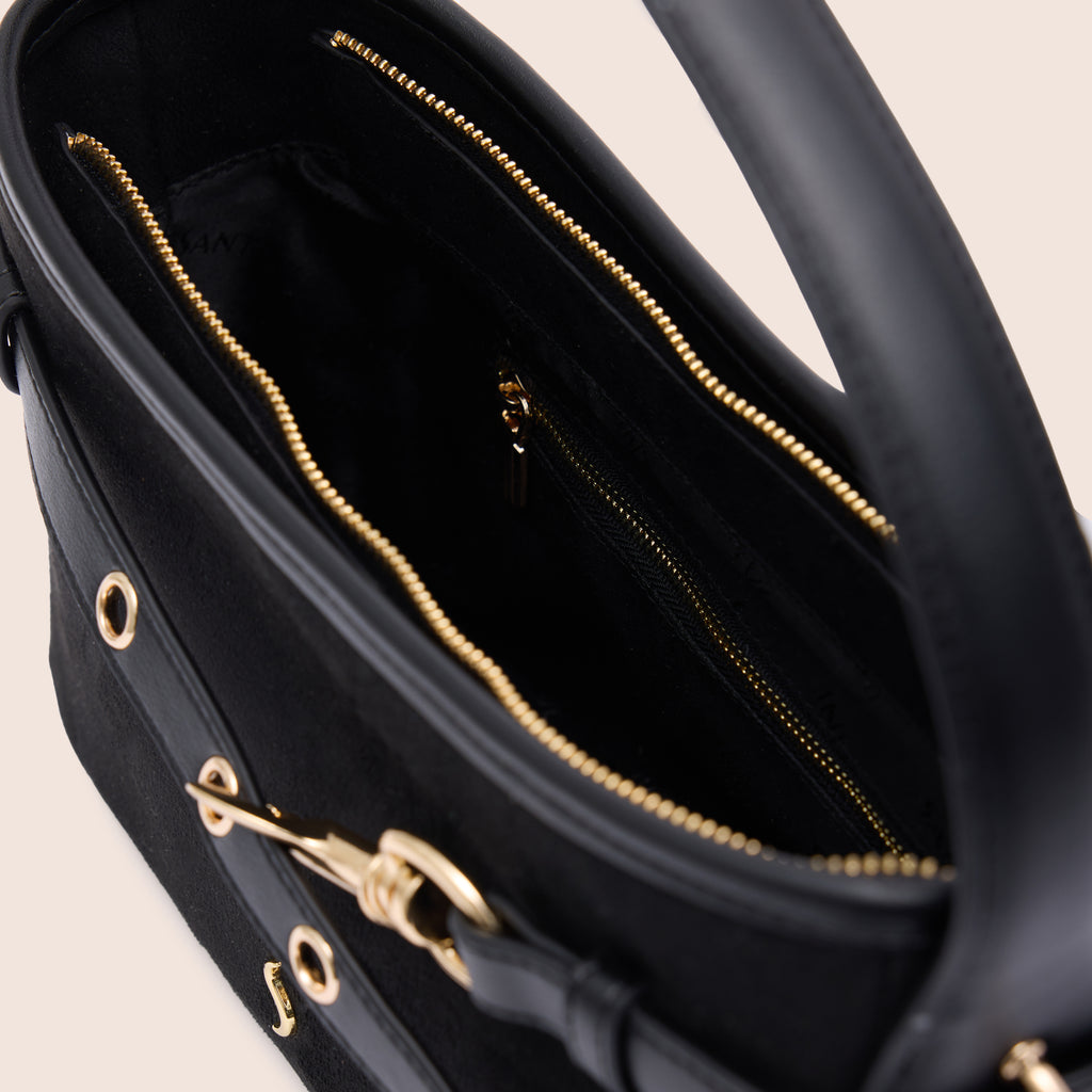 SERENA SUEDE - MIDNIGHT BLACK - SANTINI SANTINI Çanta Siyah