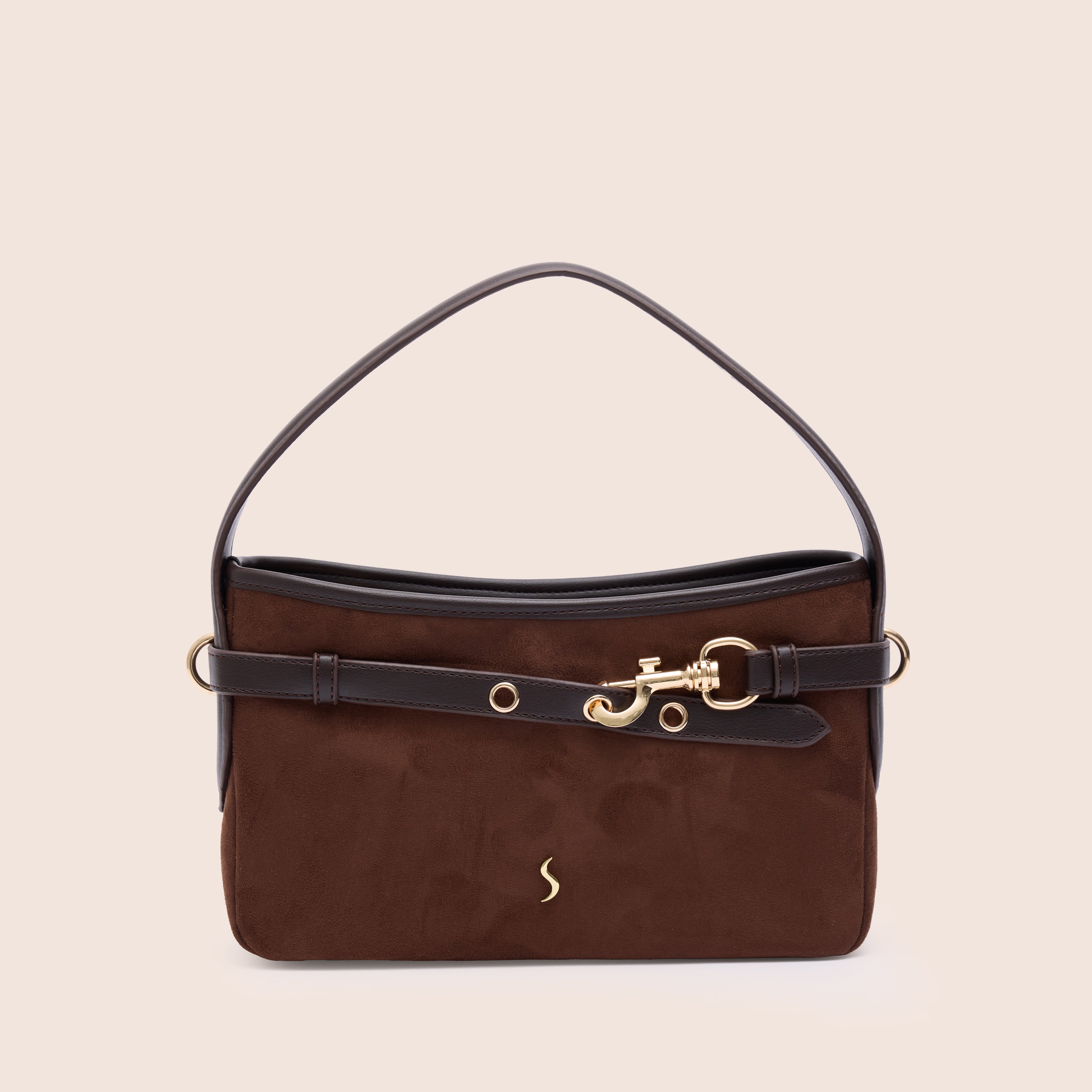 SERENA SUEDE - ESPRESSO BROWN - SANTINI SANTINI Çanta Kahverengi