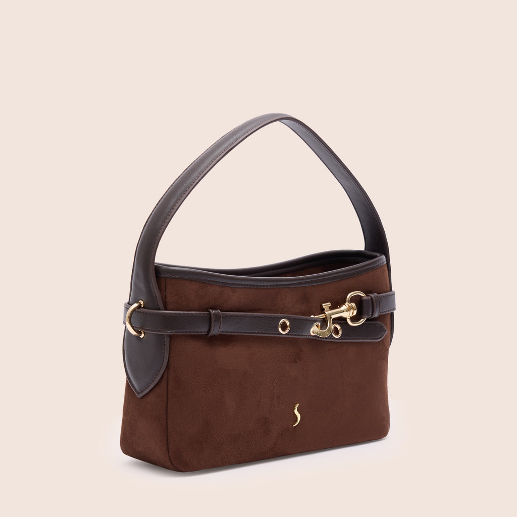 SERENA SUEDE - ESPRESSO BROWN - SANTINI SANTINI Çanta Kahverengi