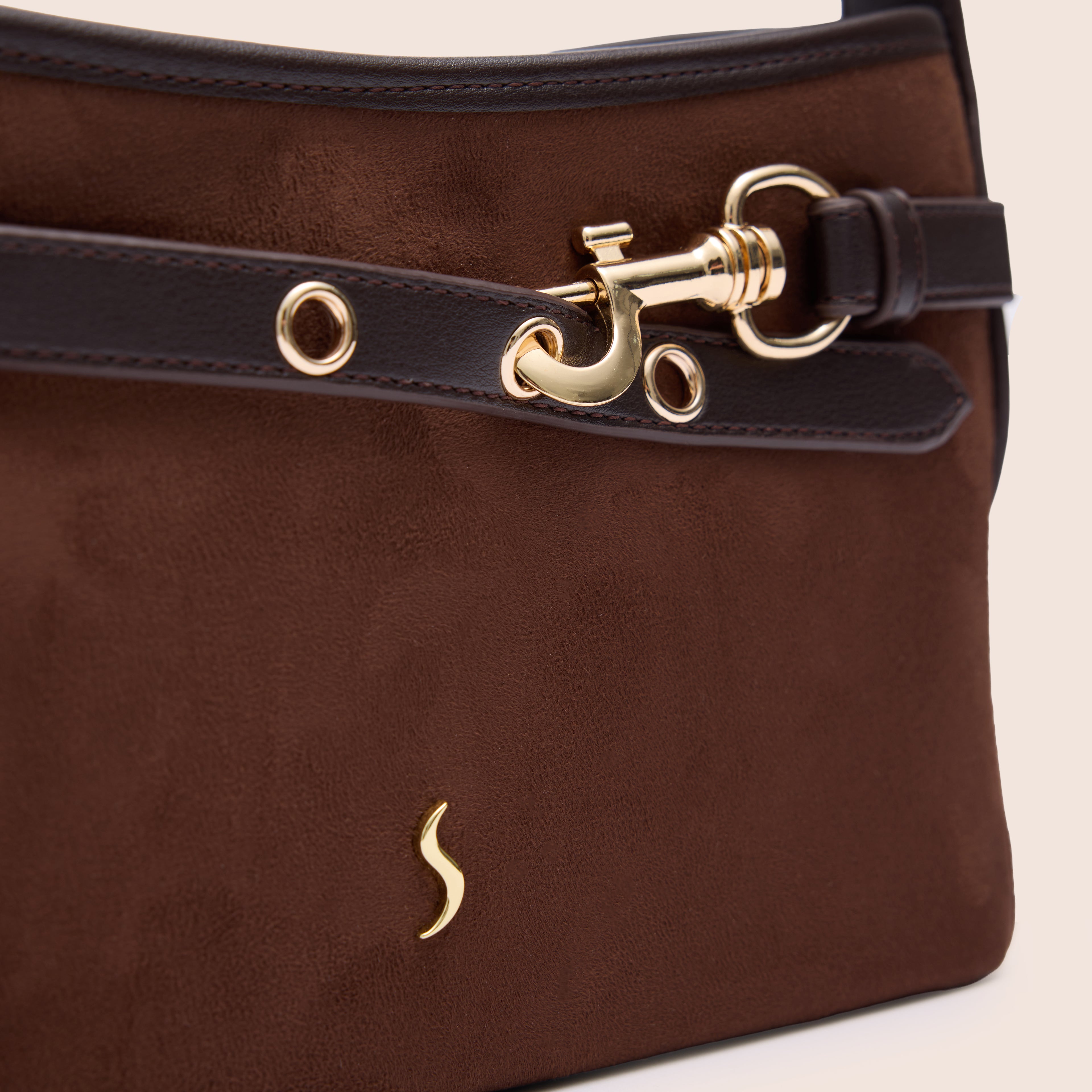 SERENA SUEDE - ESPRESSO BROWN - SANTINI SANTINI Çanta Kahverengi
