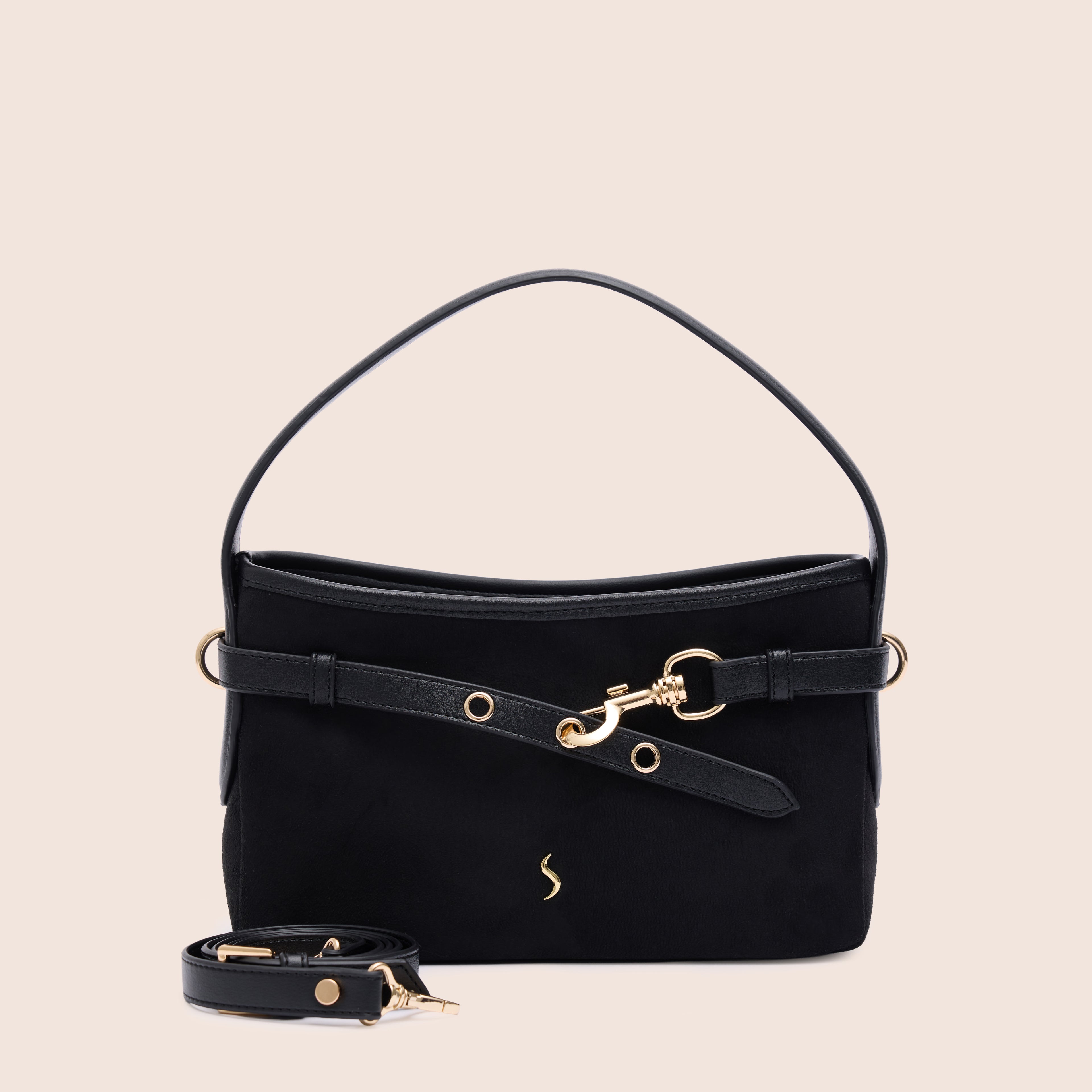 SERENA SUEDE - MIDNIGHT BLACK - SANTINI SANTINI Çanta Siyah