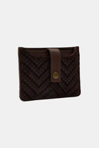 VECTOR CARD HOLDER - SUEDE ESPRESSO