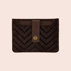 VECTOR CARD HOLDER - SUEDE ESPRESSO