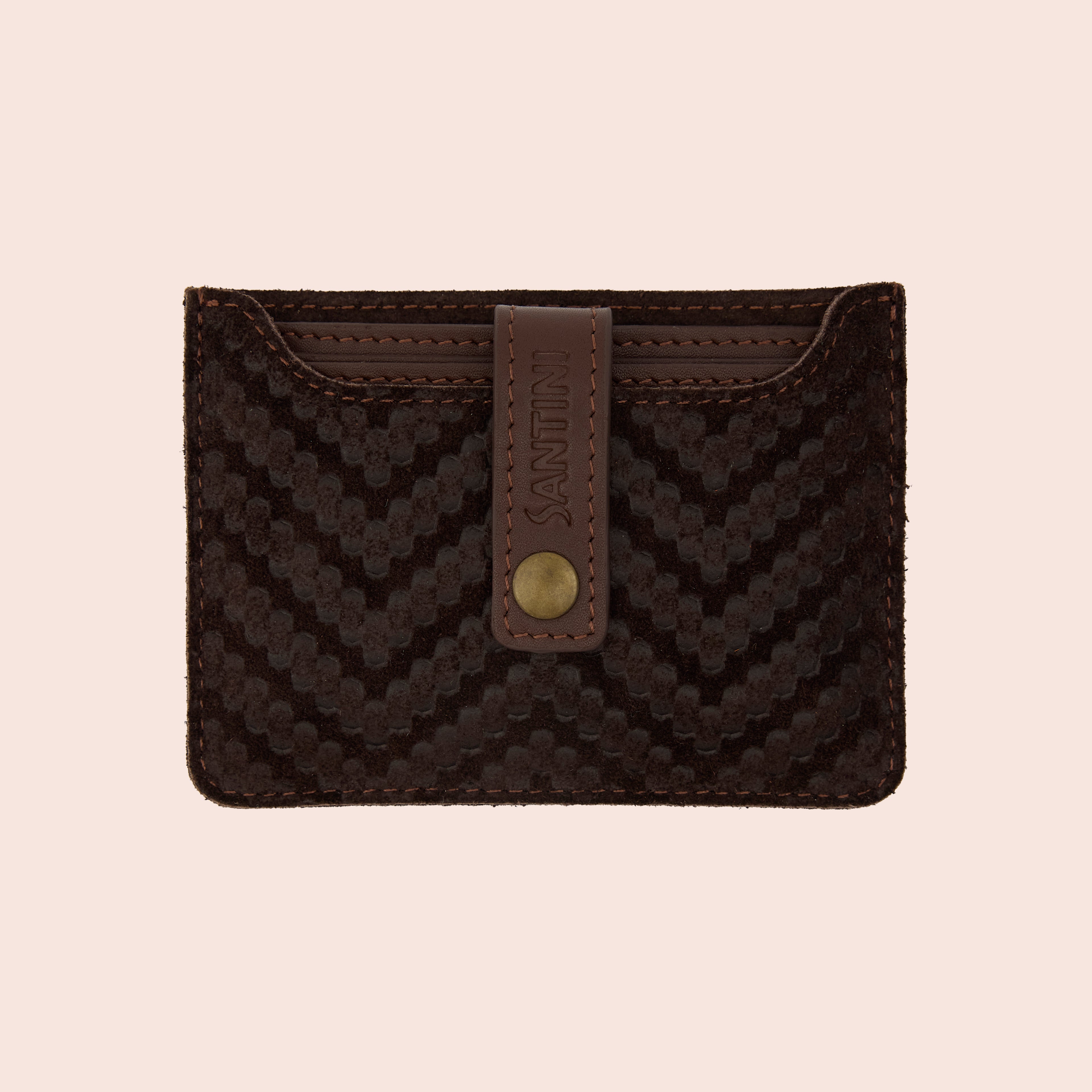 VECTOR CARD HOLDER - SUEDE ESPRESSO