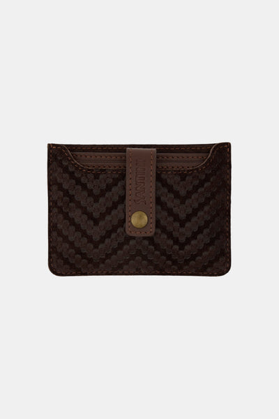 VECTOR CARD HOLDER - SUEDE ESPRESSO