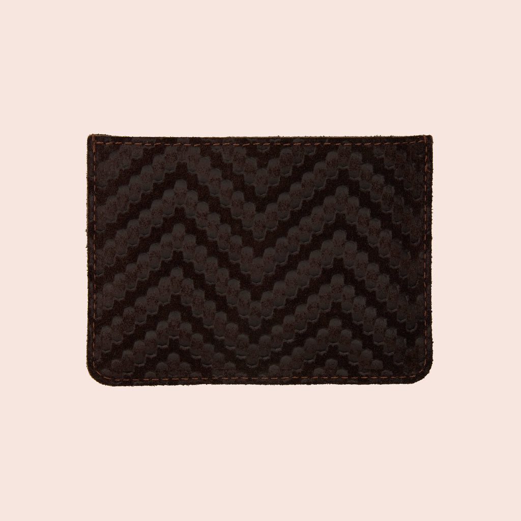 VECTOR CARD HOLDER - SUEDE ESPRESSO