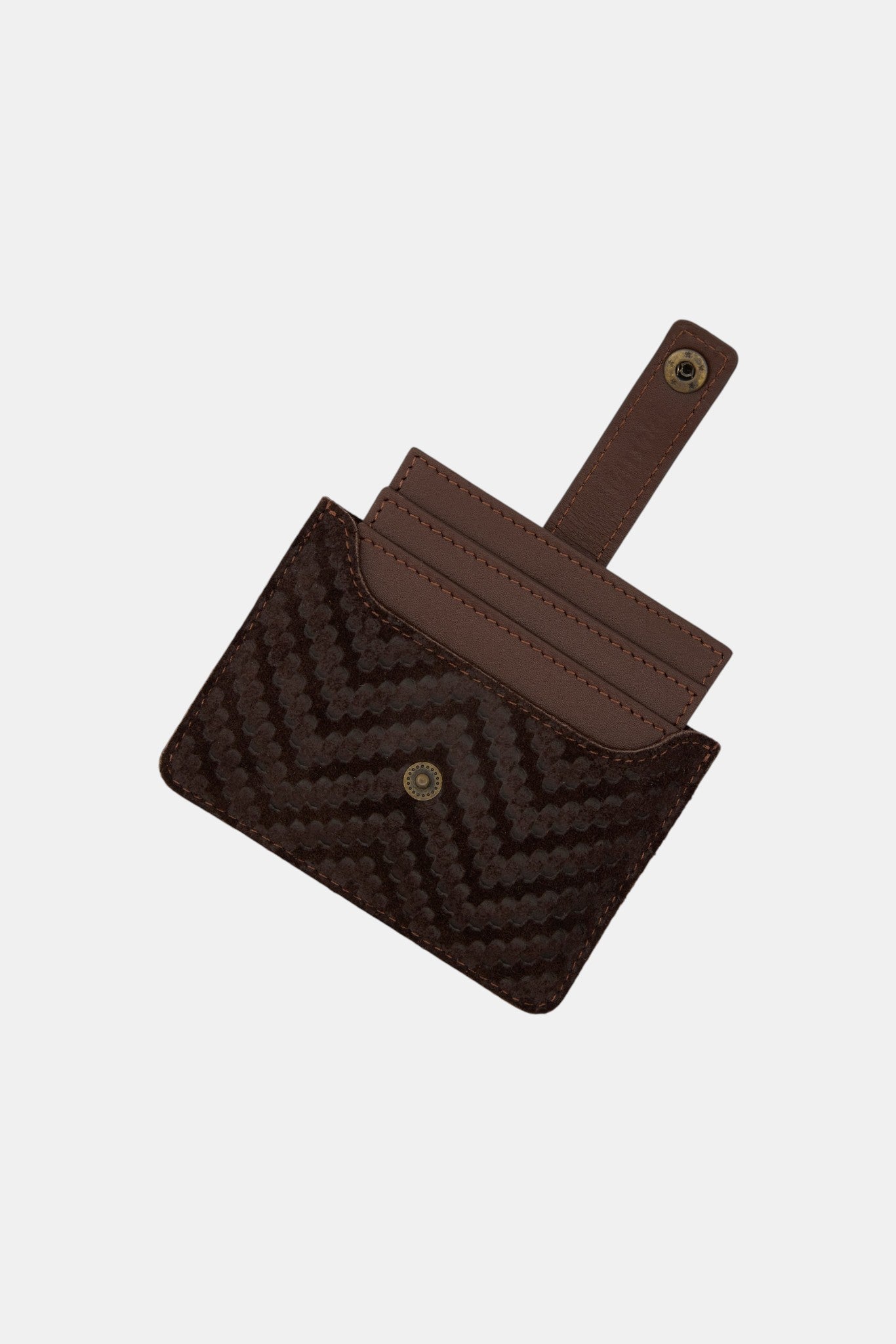 VECTOR CARD HOLDER - SUEDE ESPRESSO