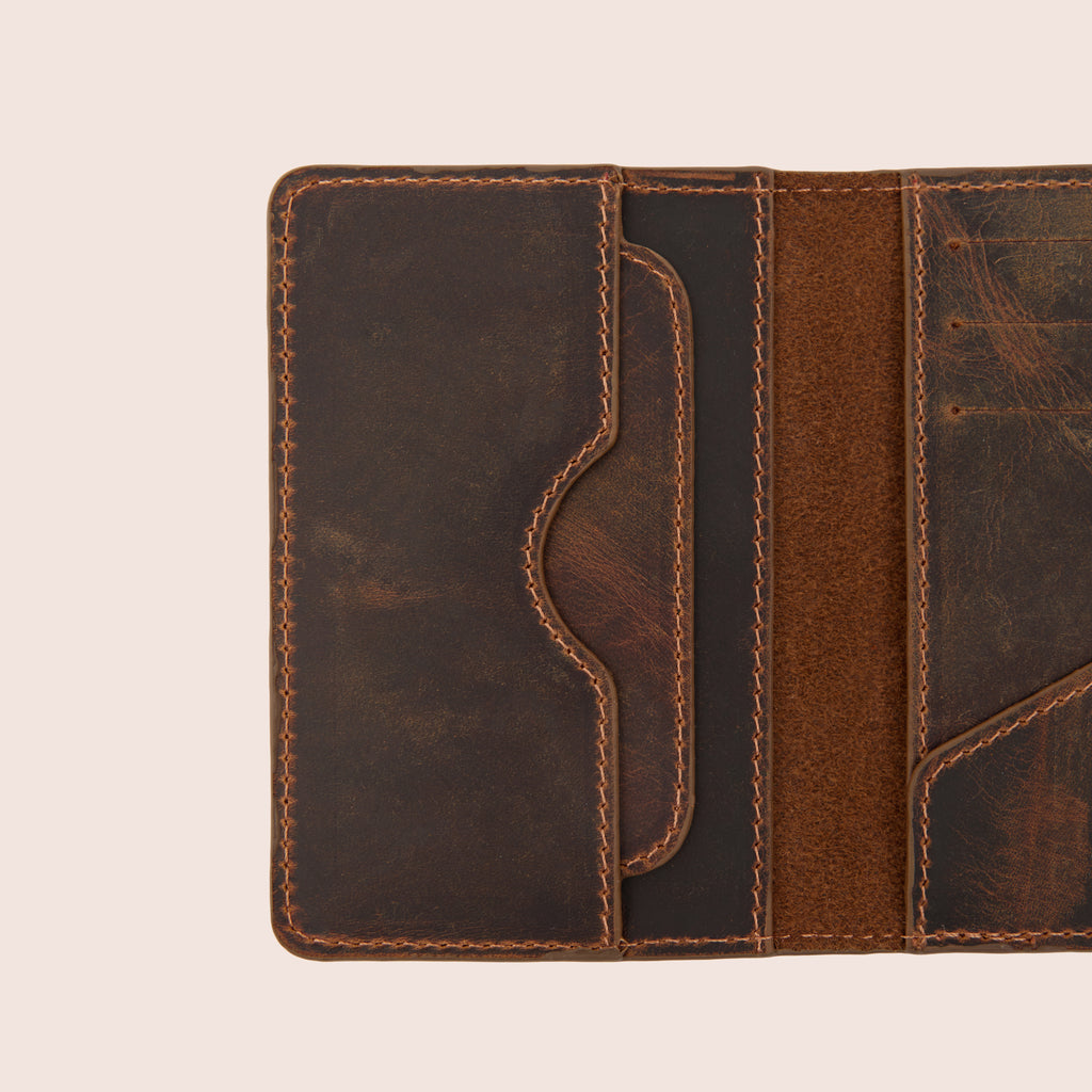 ORION CARD HOLDER - COGNAC