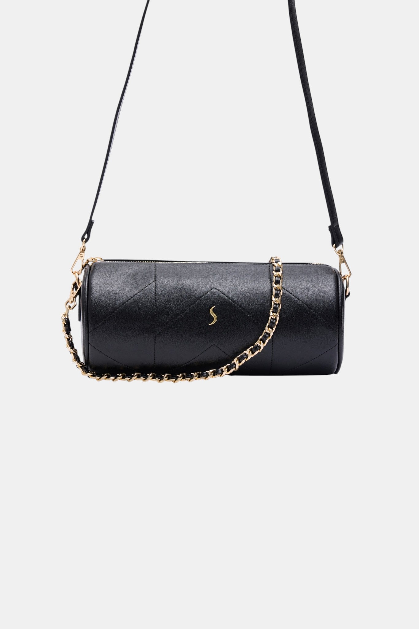 SOLERA – Chain and Leather Strap Handbag &amp; Shoulder Bag